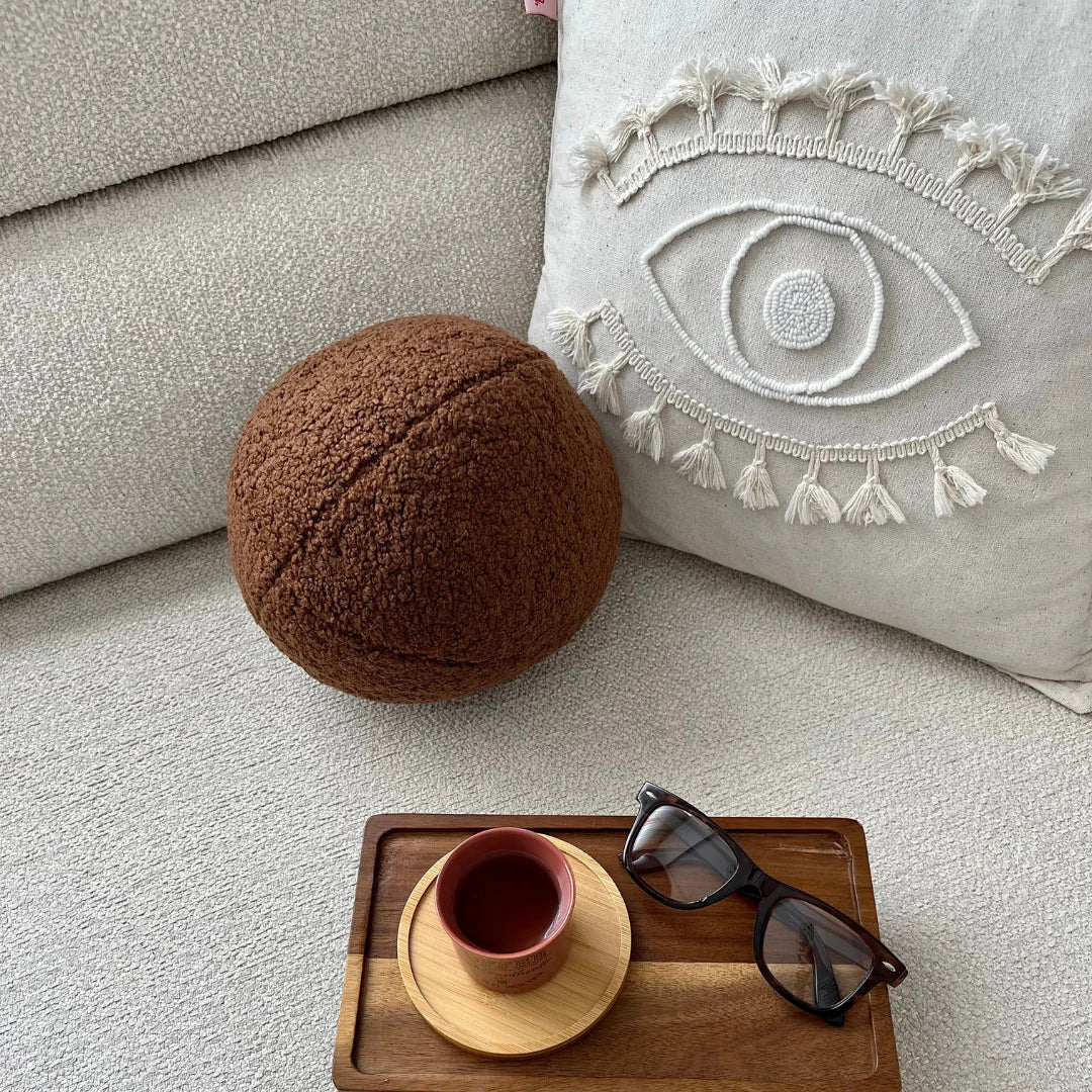 Balla Teddy Round Pillow – A Soft Touch in Perfect Shape