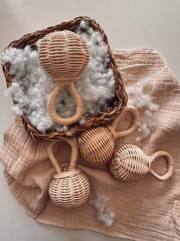 Handmade Rattan Rattle – The Gentle Rhythm of Nature