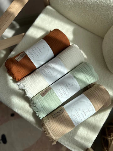 4-Layer Muslin Baby Blanket – Naturally Soft & Breathable